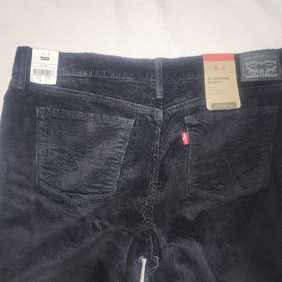 Levi's 311 shaping skinny mid rise jeans 33x30 woman's corduroy - Picture 4 of 7